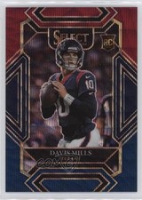 2021 Panini Select Club Level Tri-Color Prizm 55/149 Davis Mills #265 11nu