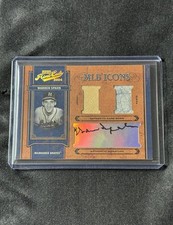 Warren Spahn 2004 Playoff Prime Cuts MLB Icons 1/1 Game-Used Auto One of One