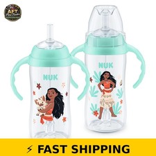 NUK Moana 10 oz Learner Sippy Cup with Handles - 2-Pack