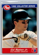 1992 Post Cereal #9 Cal Ripken Jr. Baltimore Orioles