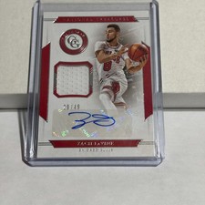 2019-20 National Treasures Zach LaVine Game Gear Jersey Patch Auto #29 /49 Bulls