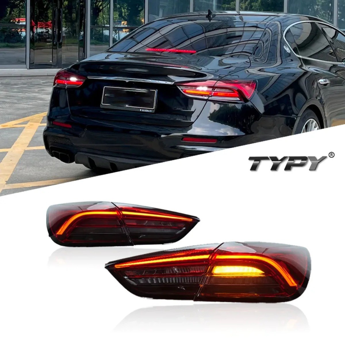 LED Tail light Assembly For Maserati Quattroporte 2013-2021 LED Rear Turn Signal