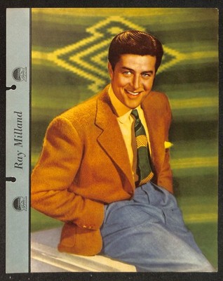 F5-8 Dixie Cup, Premium, 1942, Movie Stars, Ray Milland, Reap The Wild Wind