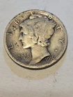 1916 Mercury Dime 90 Percent Silver Choice Date