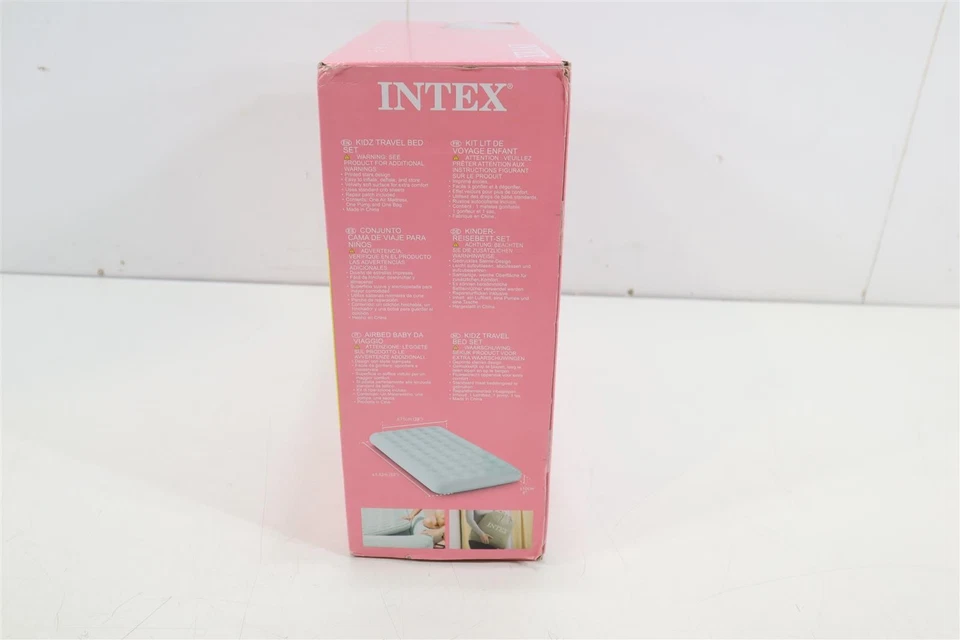 INTEX Reisebett Kinderbett 107x168x25cm Luftbett mit Pumpe Gästebett Bett - Bild 3 von 3