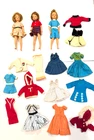 Vintage 1960s 3  Ideal Tammy Dolls & mostly Tagged Clothing Lot