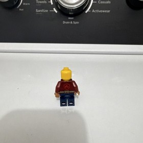 LEGO City Dad Minifigure CTY0566 Red Jacket Dark Blue Legs Yellow Head