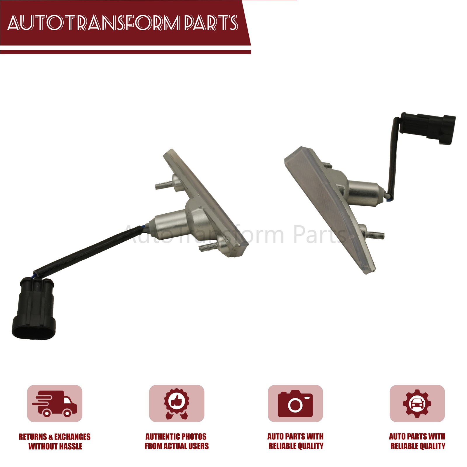 2x For Lamborghini Gallardo LP560-4 LP550-2 Front Bumper Side Marker Indicator