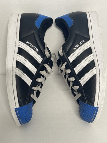Lego Adidas Boys Skate Shoes 6.5 Black Blue - Picture 5 of 11