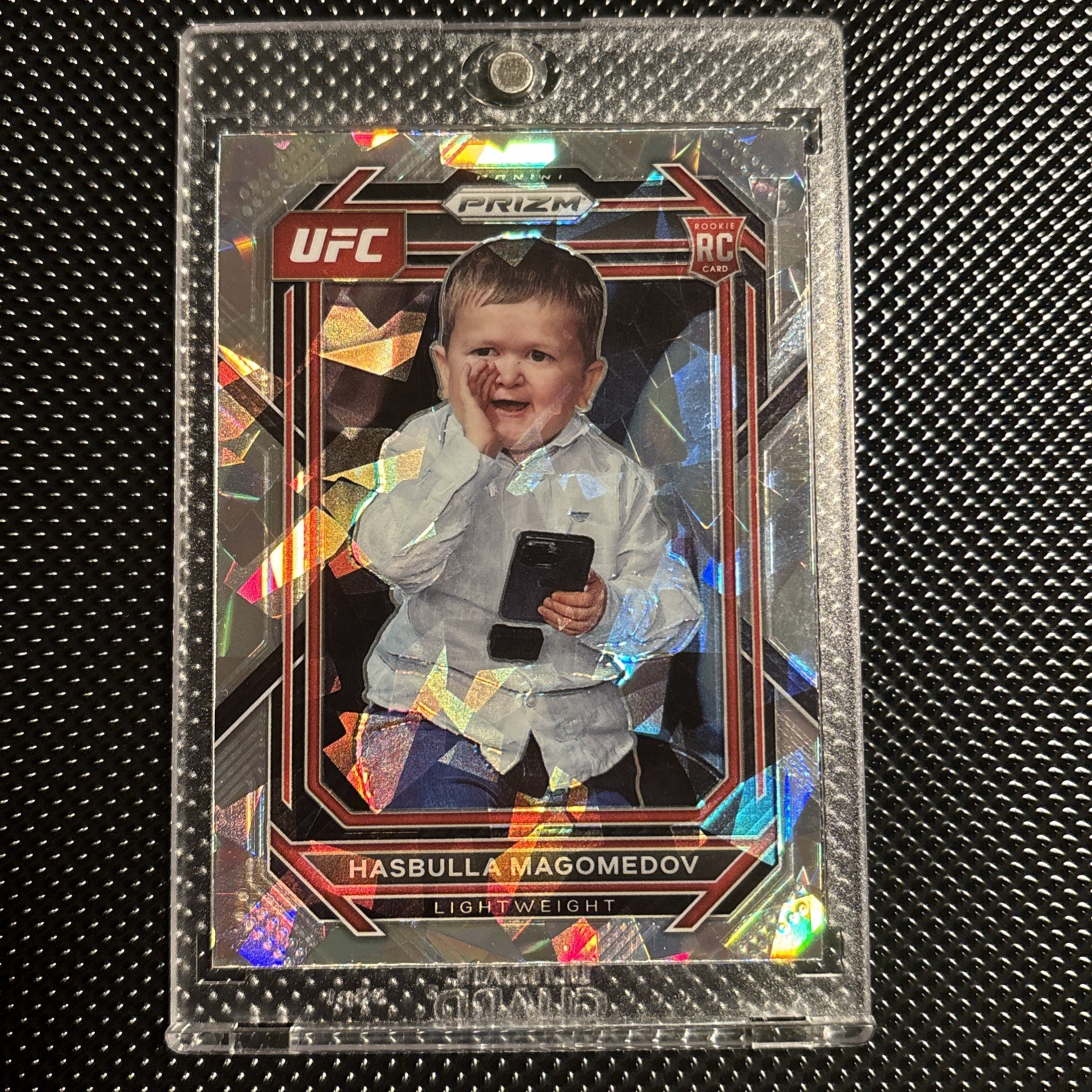 2023 Panini Prizm UFC - Cracked Ice Prizm #200 Hasbulla Magomedov (RC)