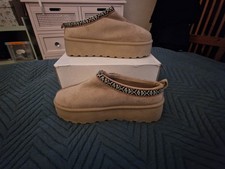 Size 6(39) Platform Camel Colour Slippers Brand New