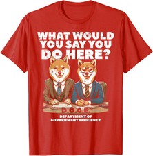Shiba Inu Doge Funny Department Of Government Unisex T-Shirt
