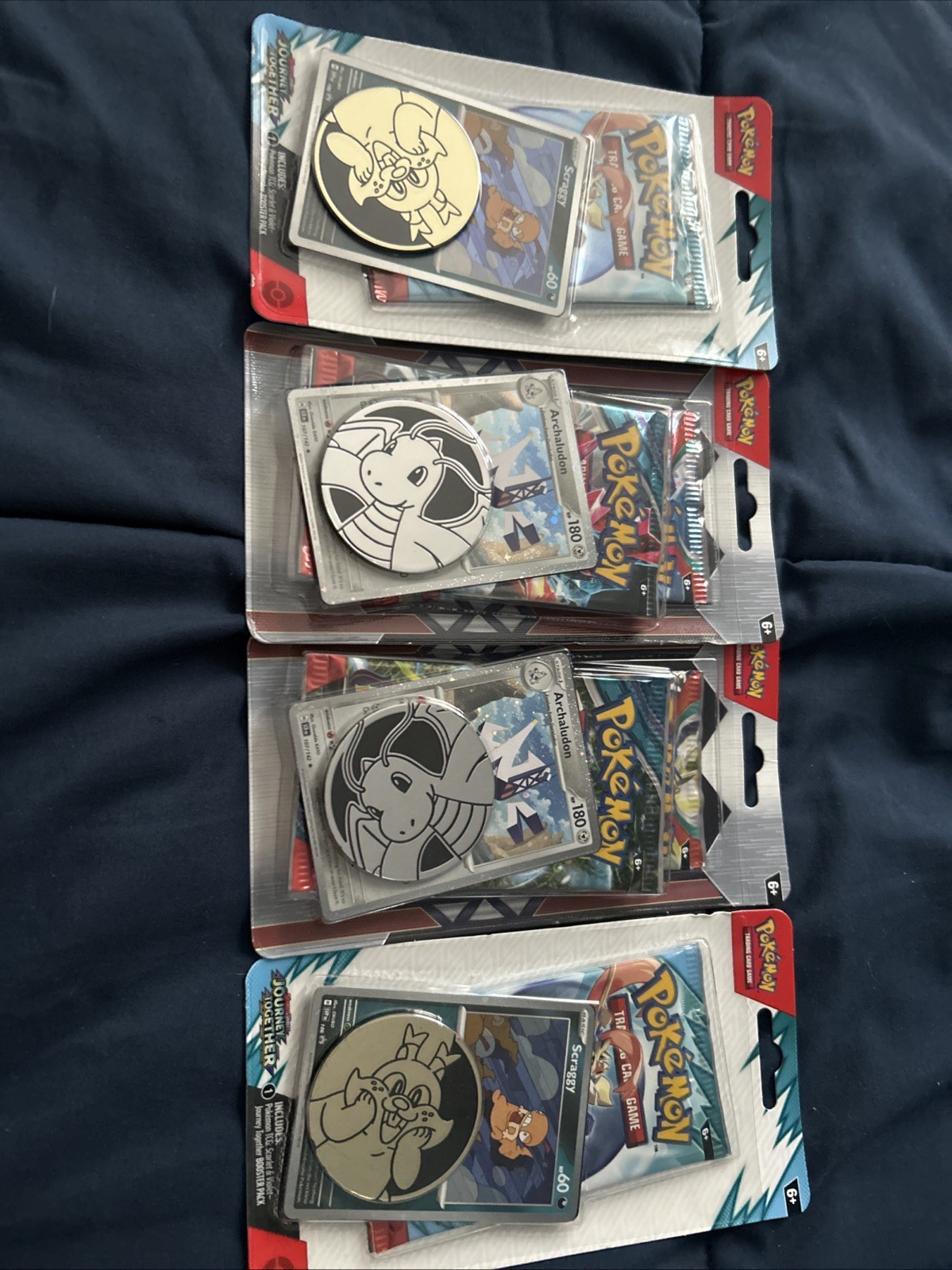 4 Pokemon Checklane Blisters- 6 Total Packs