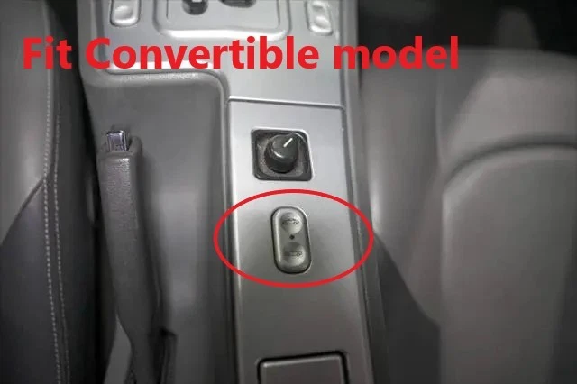 Kit de capa de acabamento de painel console central estilo fibra de carbono para Chrysler Crossfire - Imagem 2 de 4