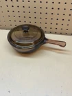 Vtg Pyrex Corning Vision Ware Amber Glass Cookware 0.5L Saucepan w/ Lid P-81-C