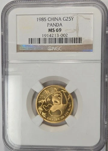1985 Chinese Gold Panda 1/4 oz — photo from the most recent tracked eBay sale