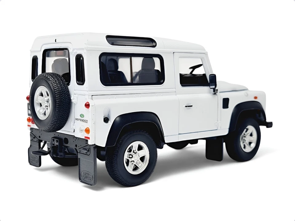Qualified Interior 90 Jeep LAND ROVER DEFENDER White Sand 1/24 Diecast Amalgam C - Image 2 of 3
