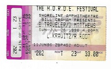 Blues Traveler Dave Matthews Lenny Kravitz 7/26/96 Shoreline Amph Ticket Stub