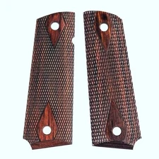 2 Pieces Gun Non-slip Handle 1911 Rosewood Grip Patches DIY Anti-slip Color Wood