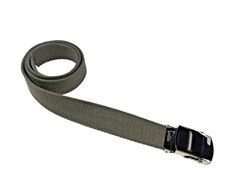 New, Men's, Olive Drab, Cotton Fabric Web Belt, 1.25" X 42"