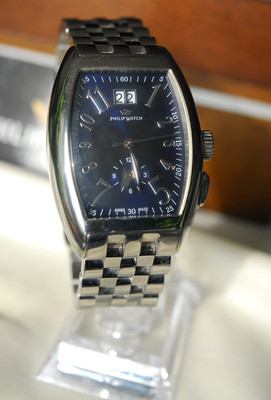 Philip Panama Grand Date Dual Time Zone Quartz Watch