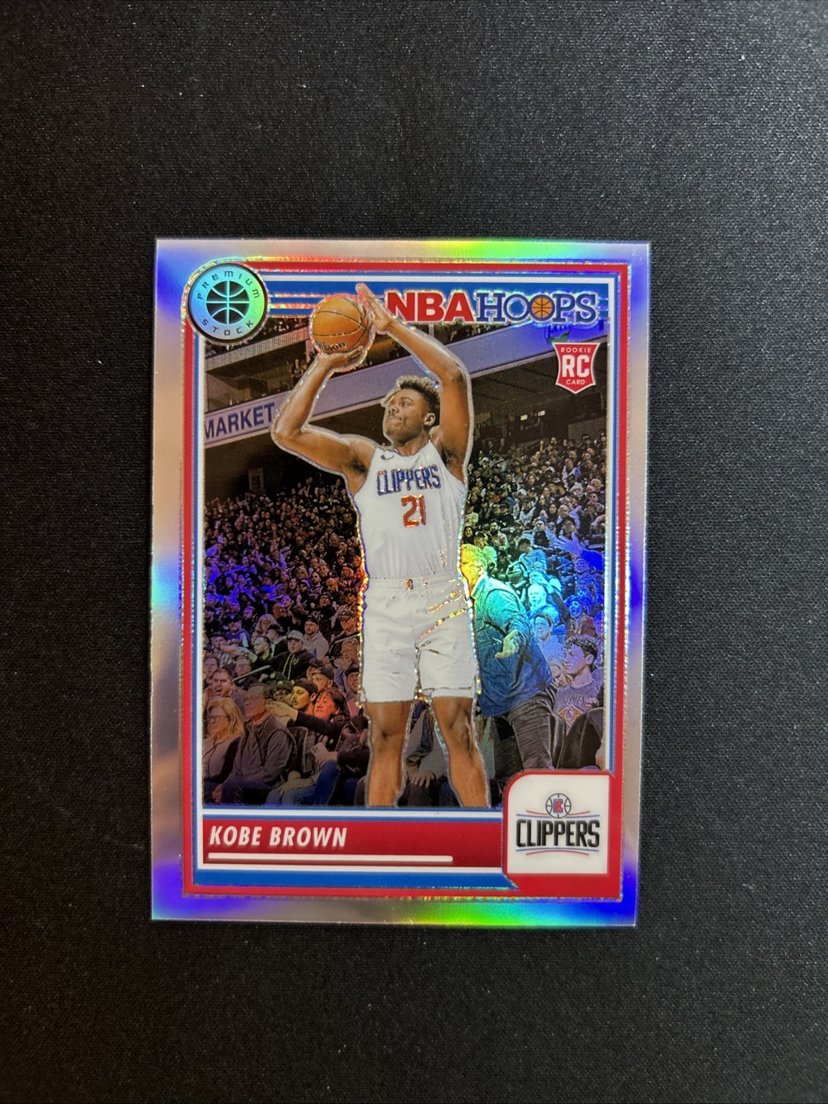 2023-24 Panini Nba Hoops Premium Stock - Kobe Brown #55 Silver Prizm (RC)