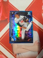 2016 Bowman Chrome Base Rookie Blue Refractor Kenta Maeda /150