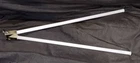 Vintage Art Deco Milk Glass Double Swing Arm Towel Bar Rack