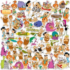 THE FLINTSTONES VARIETY DIE CUT VINYL 50 CT STICKER PACK