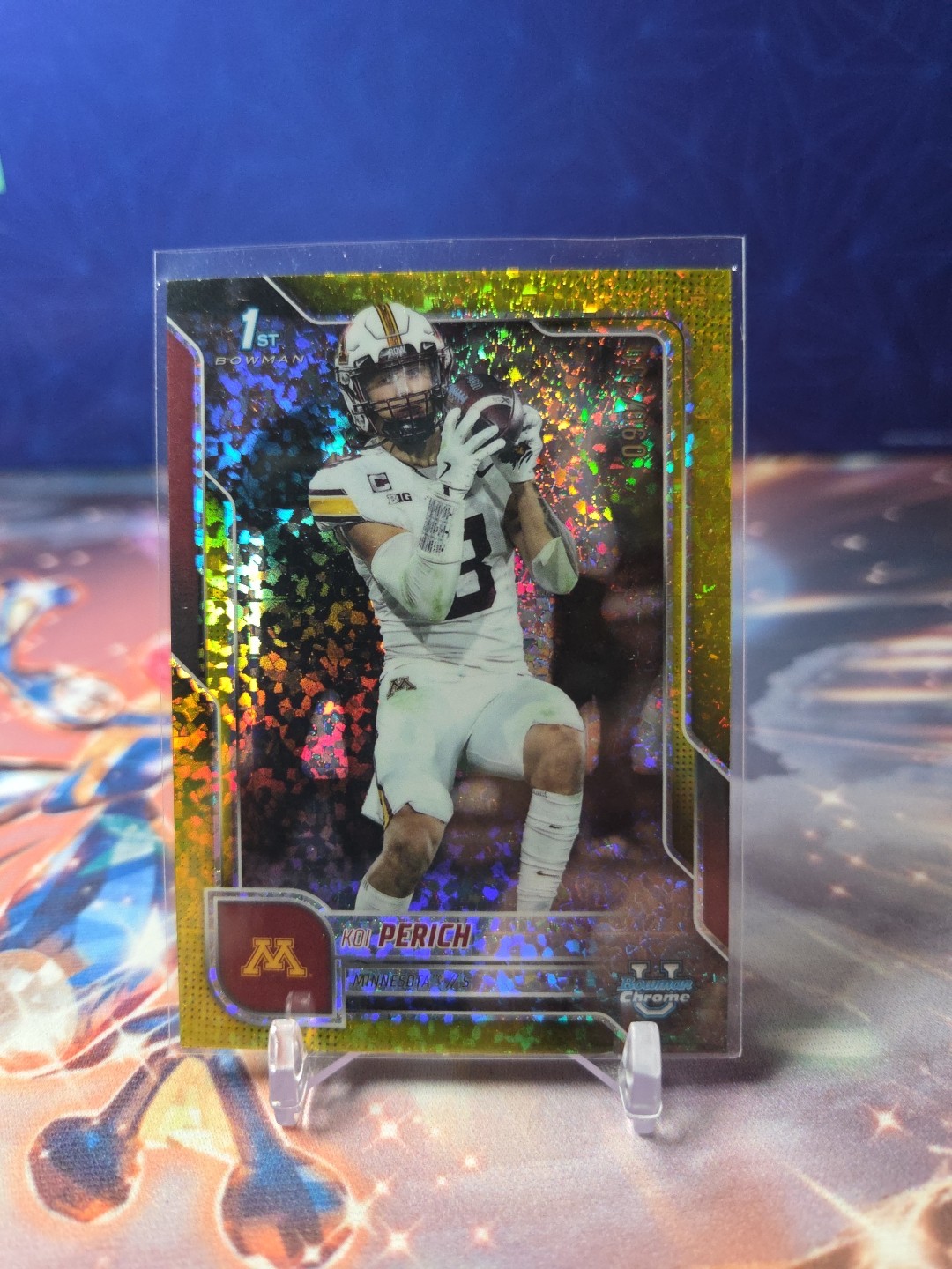 Koi Perich 2025 Bowman Chrome 1st Bowman Yellow Diamond Refractor /350