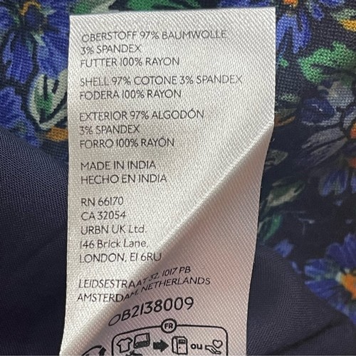 Free People The Avenue Mini Coquette Kleid Blumen Rüschen Cutout U-Ausschnitt S - Bild 12 von 13