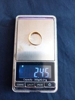 Lot Or 18 Carats Bague 2 45 Grammes Retesté