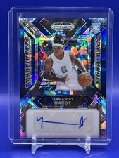 2024-25 Panini Prizm Draft Picks Blue Ice 13/75 Armando Bacot #SS-ABC Auto
