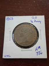 Great Britain 1853 1/2 Penny Brown BU