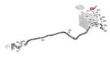 MERCEDES-BENZ EQB X243 Holder To Charger Coolant Line A2435002600 NEW GENUINE