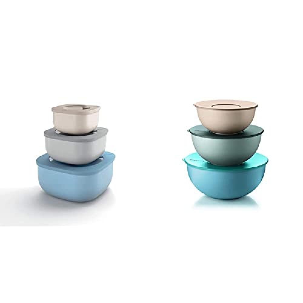 (TG. 19.5 x 19.5 x 9.3 cm) Guzzini Store&More Kitchen Active Design Set 3 Conten