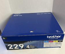 NEW Brother TN229 4-Pack Toner Cartridge Set Standard Yield BCMY Genuine OEM