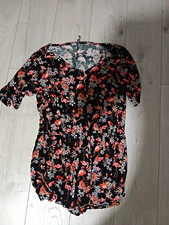 Laura Torelli Damen Overall kurz Flamingo/Blu...