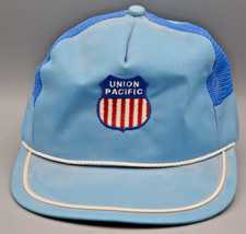 Union Pacific Railroad UP Snapback Trucker Hat Cap Made USA Vintage