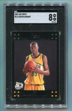2007-08 Topps - KEVIN DURANT - Rookie Card #112 - SUPERSONICS  SGC 8. rookie card picture
