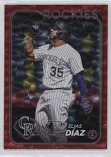 2024 Topps Series 1 Red Crackle Foil 172/199 Elias Diaz Elias Díaz #161 0t2