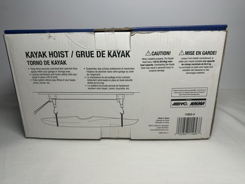 ATTWOOD KAYAK HOIST SYSTEM BLACK NEW IN BOX - Picture 4 of 7