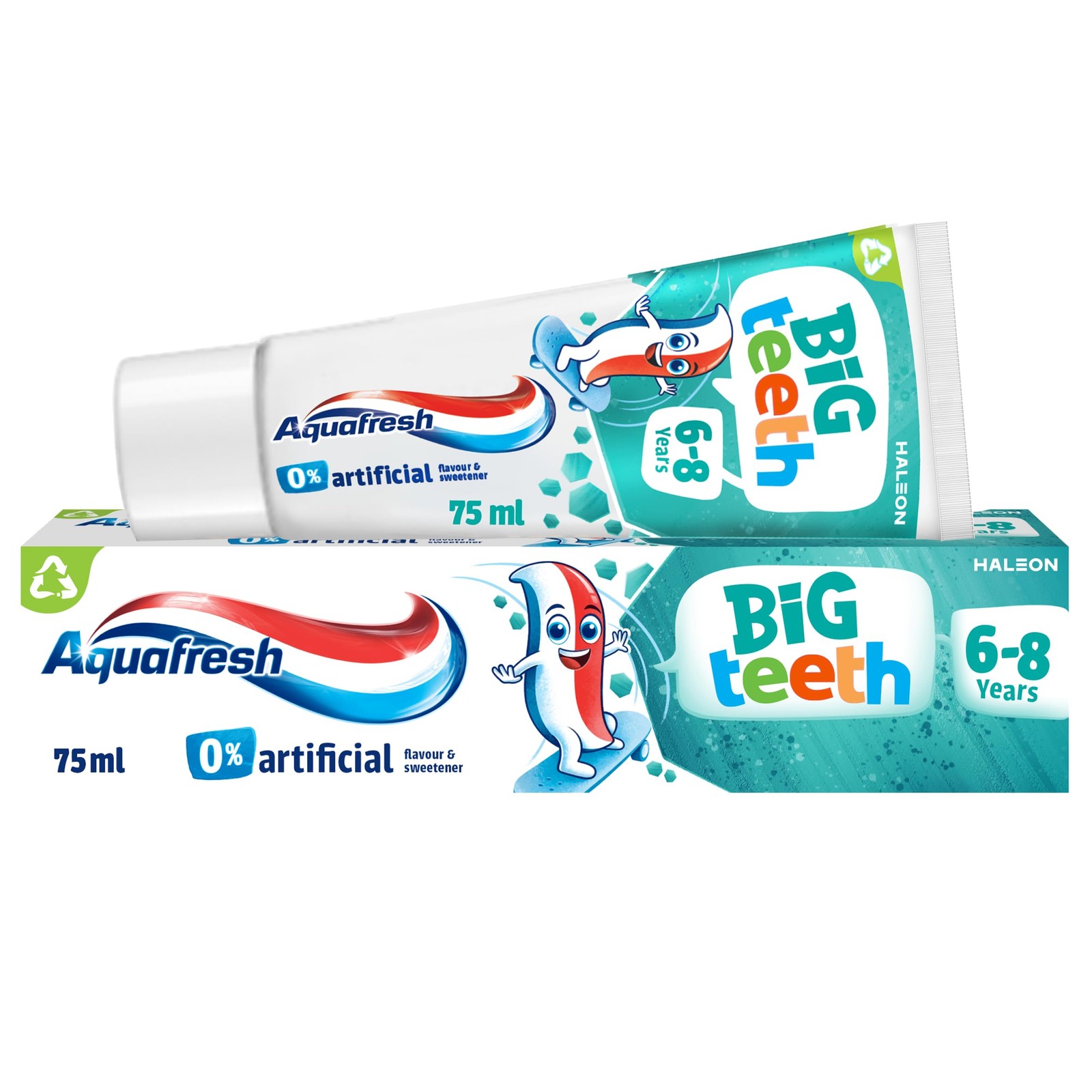 Aquafresh Big Teeth Toothpaste for Kids 68 Years, Lasting Protection  75ml