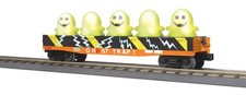 (Pre Order $79.99) MTH O Gauge Ghost Trap Gondola W/Flickering Lighted Ghosts