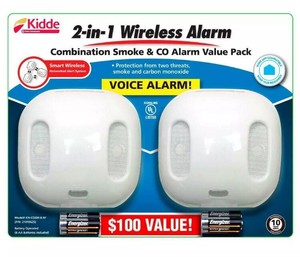 Kidde Smoke Carbon Monoxide Detector Wire-Free ...