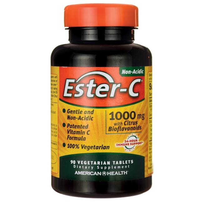 American Health Ester-C с цитрусовыми биофлавоноидами 1000 мг 90 растительных таблеток