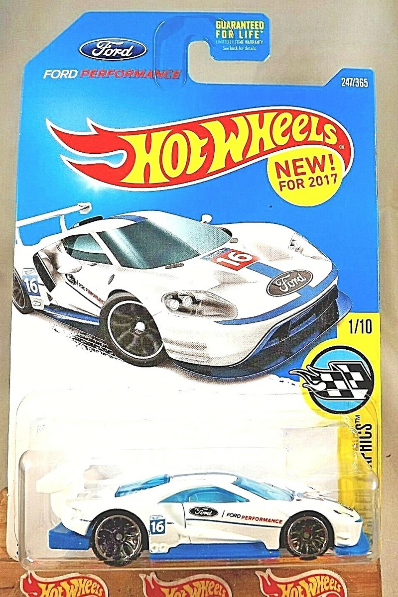 Hot Wheels Gran Turismo (2017) Mattel White Ford GT Die-Cast Toy Car 7/8 -  GKWorld