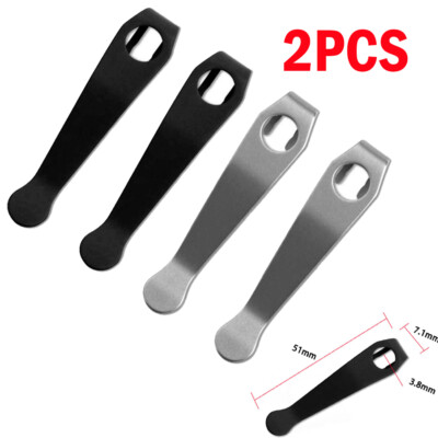 Titanium Deep Carry Wire Clip Black Fits Spyderco Para 3 Sage 5,USA