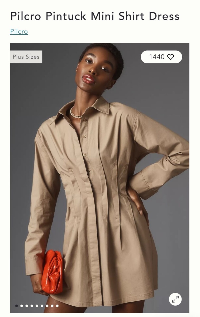 pilcro shirt dress Pilcro Corset Midi Shirt Dress
