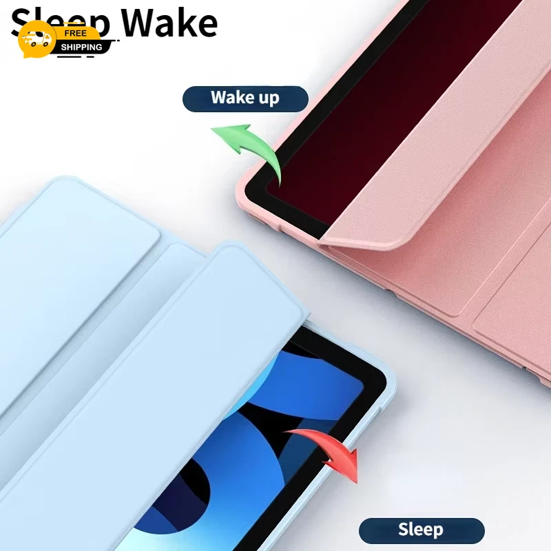 Case for Ipad 10.2 Pro 11 13 9.7 Mini 6 10.5 Air 3 Smart Cover with Pencil Holde - Image 4 of 4